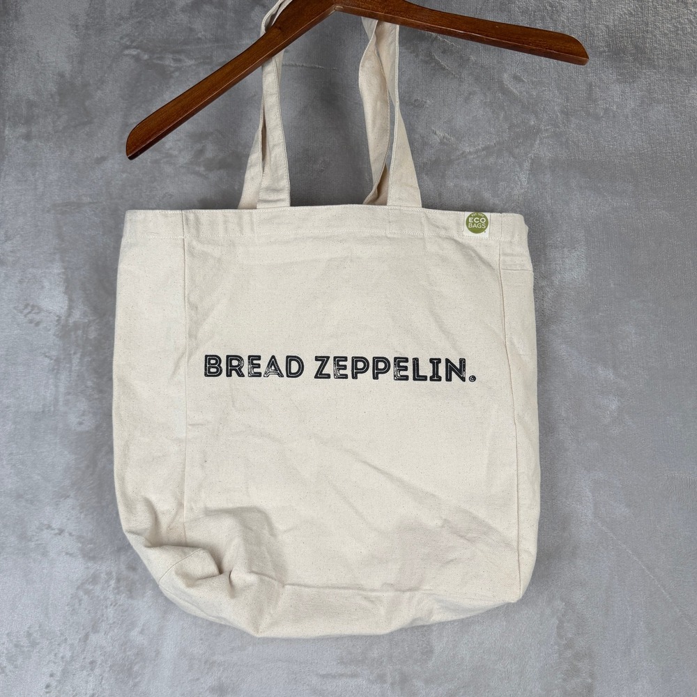 Sourdough Rock Bread Maker Bag Bread Zeppelin Natural Cotton Canvas Tote Bag